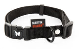 Martin Sellier Halsband Nylon Zwart Verstelbaar