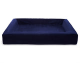 Bia Bed Royal Fluweel Overtrek Hondenmand Navy