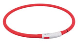 Trixie Halsband Usb Flash Light Lichtgevend Oplaadbaar Rood