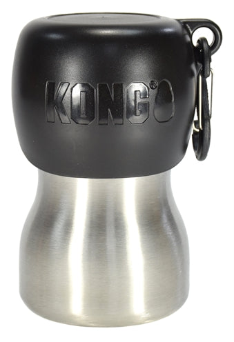 Kong H2O Drinkfles Rvs Zwart