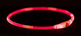 Trixie Halsband Usb Flash Light Lichtgevend Oplaadbaar Rood