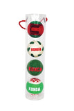 Kong Holiday Occasions Ballen 6,5 CM 4 ST