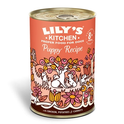 Lily's Kitchen Dog Puppy Recipe Chicken / Potatoes / Carrots 6X400 GR