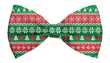 Plenty Gifts Kerst Vlinderstrik Hond Met Patroon Groen / Rood / Wit M