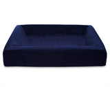 Bia Bed Royal Fluweel Overtrek Hondenmand Navy